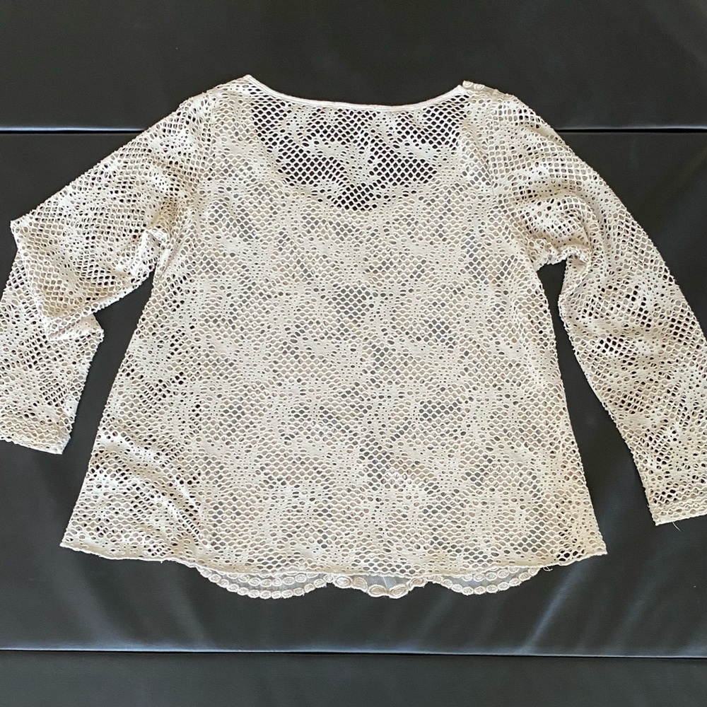 Lace Scoop Neck Top